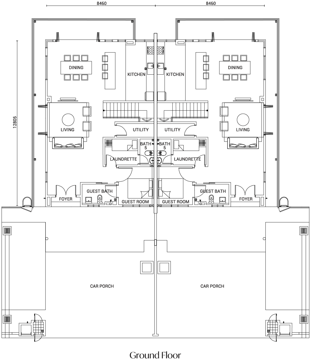 Type E floor plan