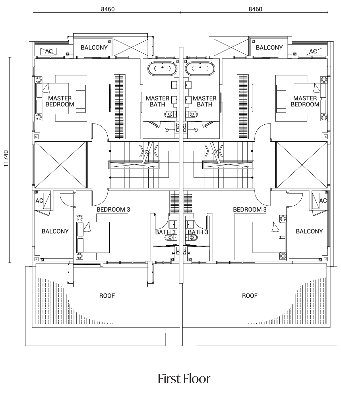 Type F1 floor plan
