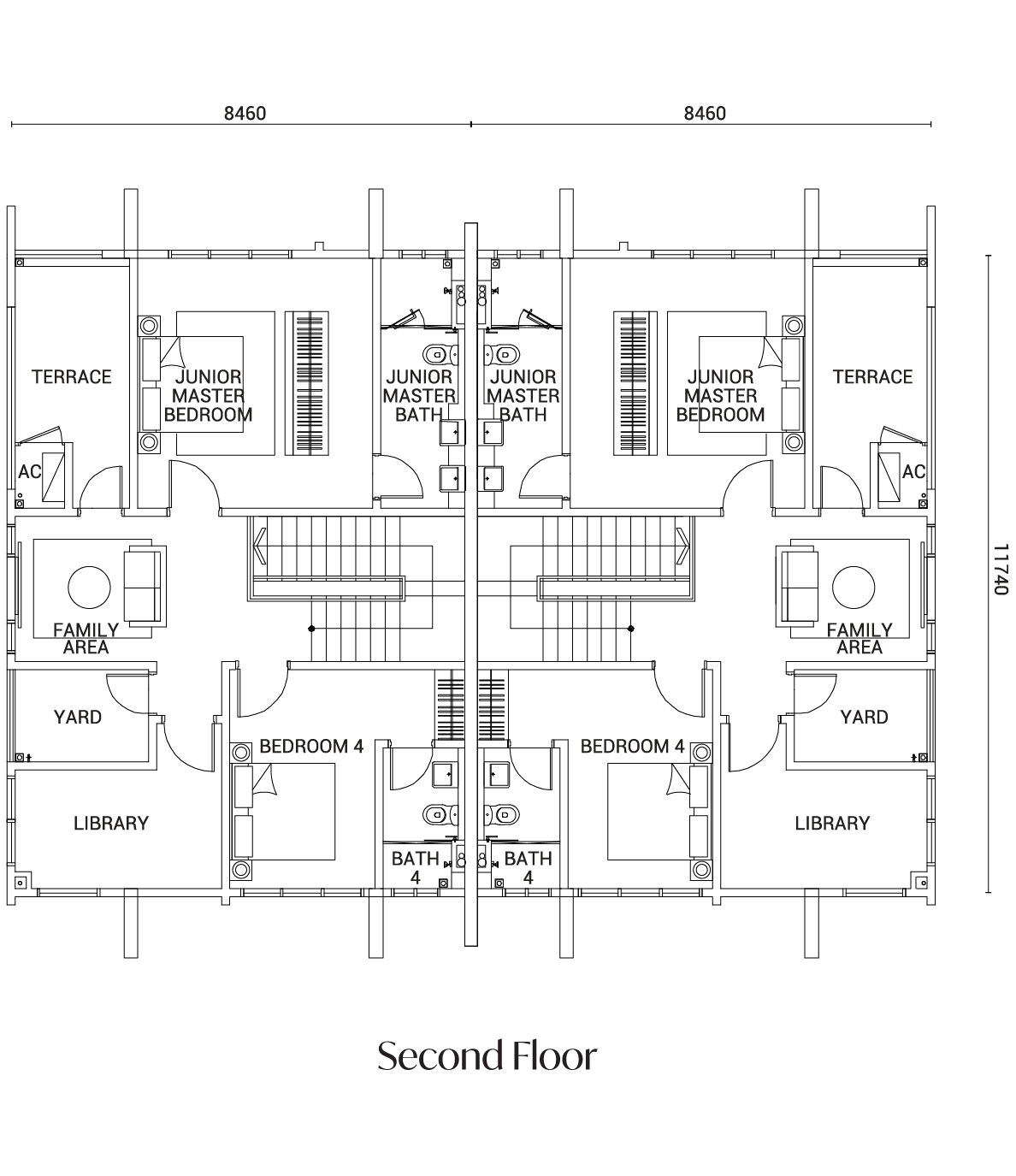Type F floor plan alternate view