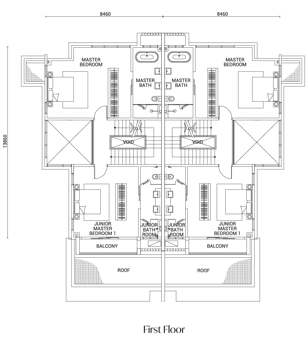 Type H1 floor plan