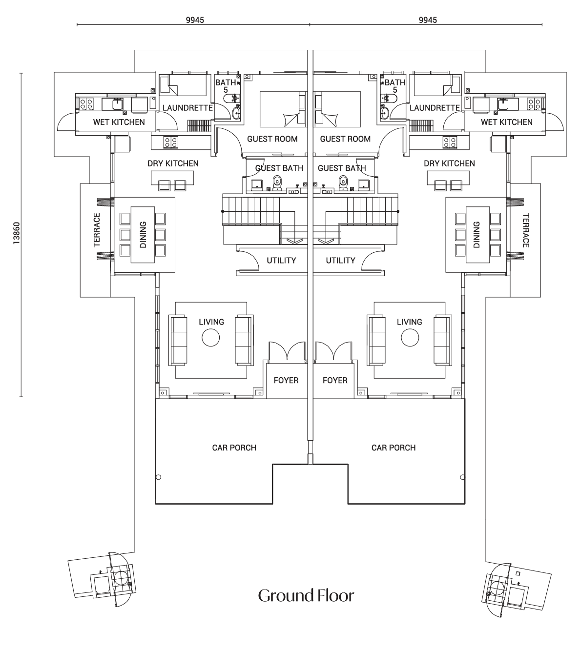 Type H floor plan